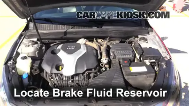 2011 Kia Optima SX 2.0L 4 Cyl. Turbo Líquido de frenos Agregar fluido